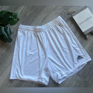 Adidas Big Kid’s Climacool Breathable Triple Stripe Athletic Shorts in White. M